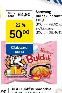 Samyang Buldak Instantní nudle - Tesco aktualniletaky.eu
