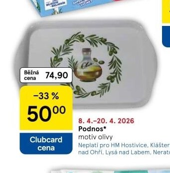 Podnos motiv olivy - Tesco aktualniletaky.eu