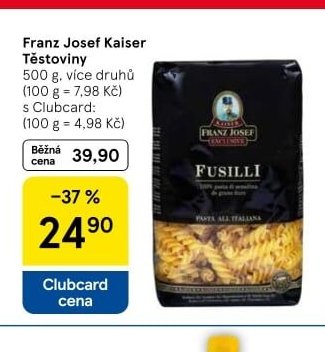 Franz Josef Kaiser Těstoviny - Tesco aktualniletaky.eu
