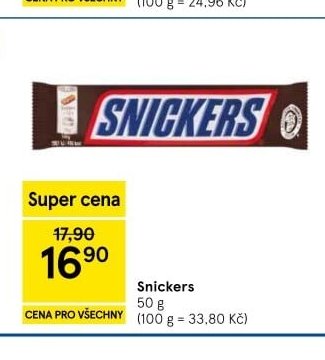 Snickers - Tesco aktualniletaky.eu
