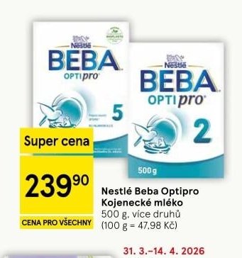 Nestlé Beba Optipro Kojenecké mléko - Tesco aktualniletaky.eu