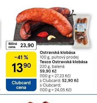 Ostravská klobása - Tesco aktualniletaky.eu