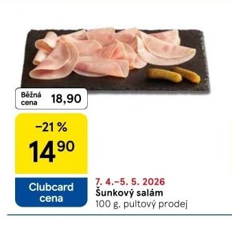 Šunkový salám - Tesco aktualniletaky.eu