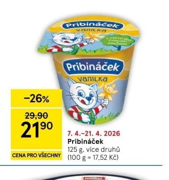 Pribináček - Tesco aktualniletaky.eu