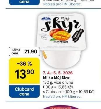 Milko Můj Skyr - Tesco aktualniletaky.eu