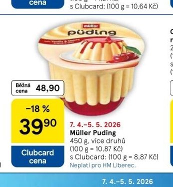 Müller Puding - Tesco aktualniletaky.eu