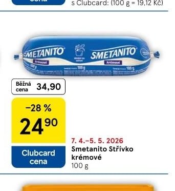 Smetanito Střívko krémové - Tesco aktualniletaky.eu