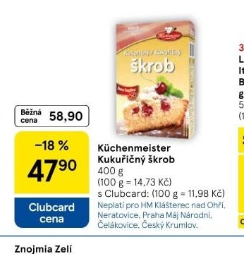 Küchenmeister Kukuřičný škrob - Tesco aktualniletaky.eu
