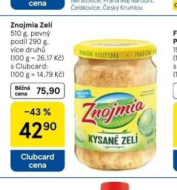 Znojmia Zelí - Tesco aktualniletaky.eu