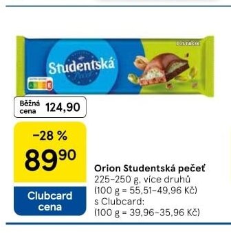 Orion Studentská pečeť - Tesco aktualniletaky.eu
