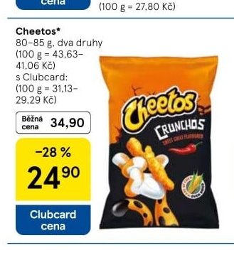 Cheetos - Tesco aktualniletaky.eu