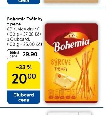 Bohemia Tyčinky z pece - Tesco aktualniletaky.eu