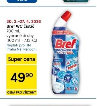 Bref WC čistič - Tesco aktualniletaky.eu
