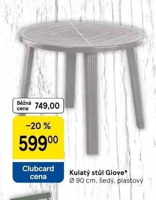 Kulatý stůl Giove - Tesco aktualniletaky.eu
