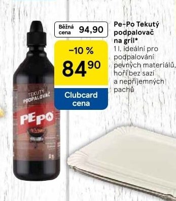 Pe-Po Tekutý podpalovač na gril - Tesco aktualniletaky.eu