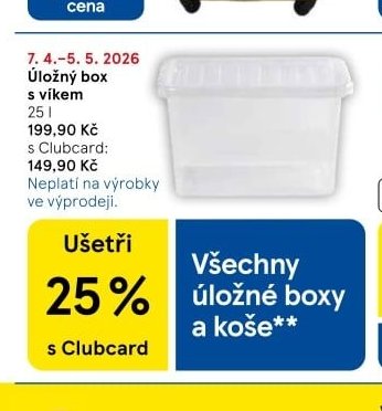 Úložný box s víkem - Tesco aktualniletaky.eu
