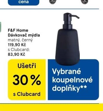 F&F Home Dávkovač mýdla - Tesco aktualniletaky.eu