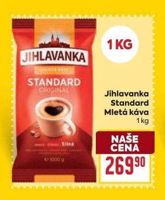 Jihlavanka Standard Mletá káva - BILLA aktualniletaky.eu