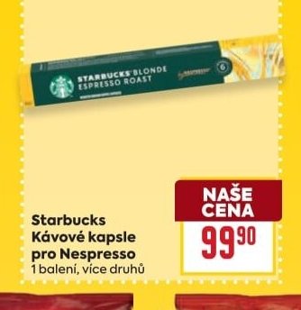 Starbucks Kávové kapsle pro Nespresso - BILLA aktualniletaky.eu