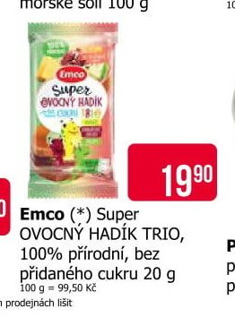 Emco (*) Super OVOCNÝ HADÍK TRIO 20 g - Teta drogerie aktualniletaky.eu