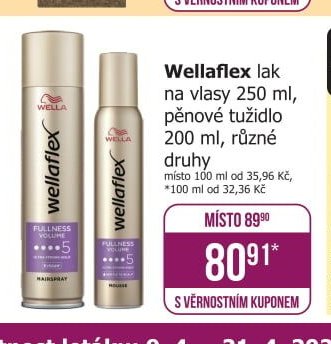 Wellaflex lak na vlasy 250 ml, pěnové tužidlo 200 ml, různé druhy - Teta drogerie aktualniletaky.eu