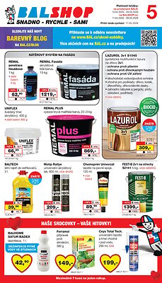 Barvy a laky drogerie leták strana 1
