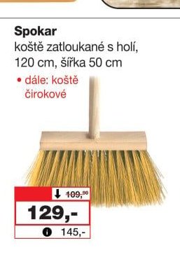 Spokar koště zatloukané s holí - Barvy a laky drogerie aktualniletaky.eu