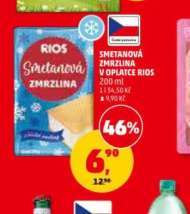Smetanová zmrzlina v oplatce Rios - Penny Market aktualniletaky.eu