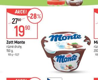 Zott Monte - Globus aktualniletaky.eu