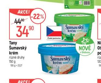 Tany Šumavský krém - Globus aktualniletaky.eu