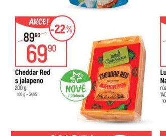 Cheddar Red s jalapeno - Globus aktualniletaky.eu
