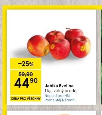 Jablka Evelina - Tesco aktualniletaky.eu