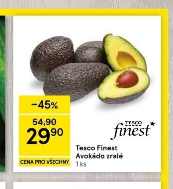 Tesco Finest Avokádo zralé - Tesco aktualniletaky.eu