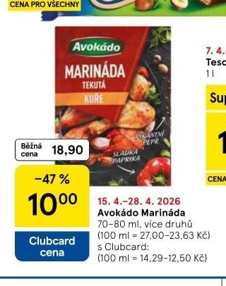 Avokádo Marináda - Tesco aktualniletaky.eu