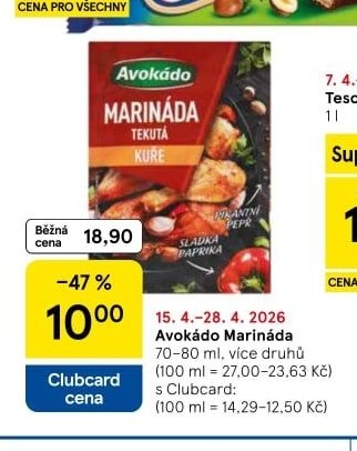 Avokádo Marináda - Tesco aktualniletaky.eu
