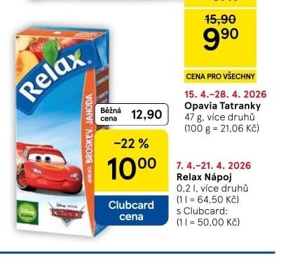 Relax Nápoj - Tesco aktualniletaky.eu