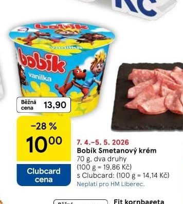 Bobík Smetanový krém - Tesco aktualniletaky.eu