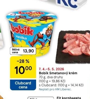 Bobík Smetanový krém - Tesco aktualniletaky.eu