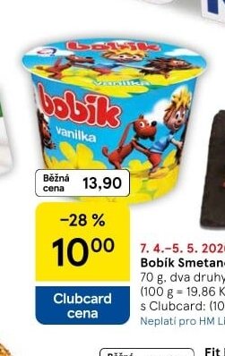 Bobík Smetanový krém - Tesco aktualniletaky.eu