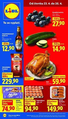 Leták Lidl Akční leták OD ČTVRTKA platný od 2026-04-23 do 2026-04-26