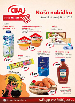 Leták CBA CBA Premium leták platný od 2026-04-22 do 2026-04-28