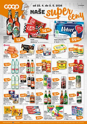 aktuální leták COOP 22.4.2026-5.5.2026