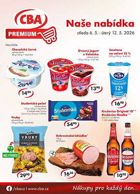 CBA Premium leták strana 1