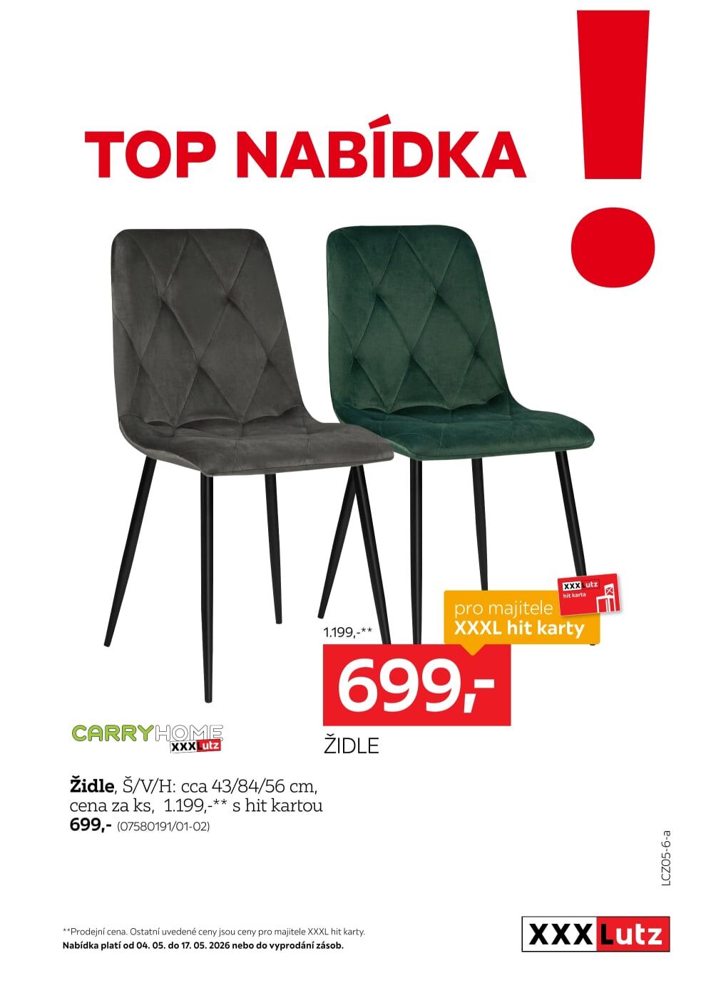 XXXLutz leták - TOP nabídka židle XXXLutz strana 1
