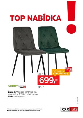 XXXLutz leták - TOP nabídka židle strana 1