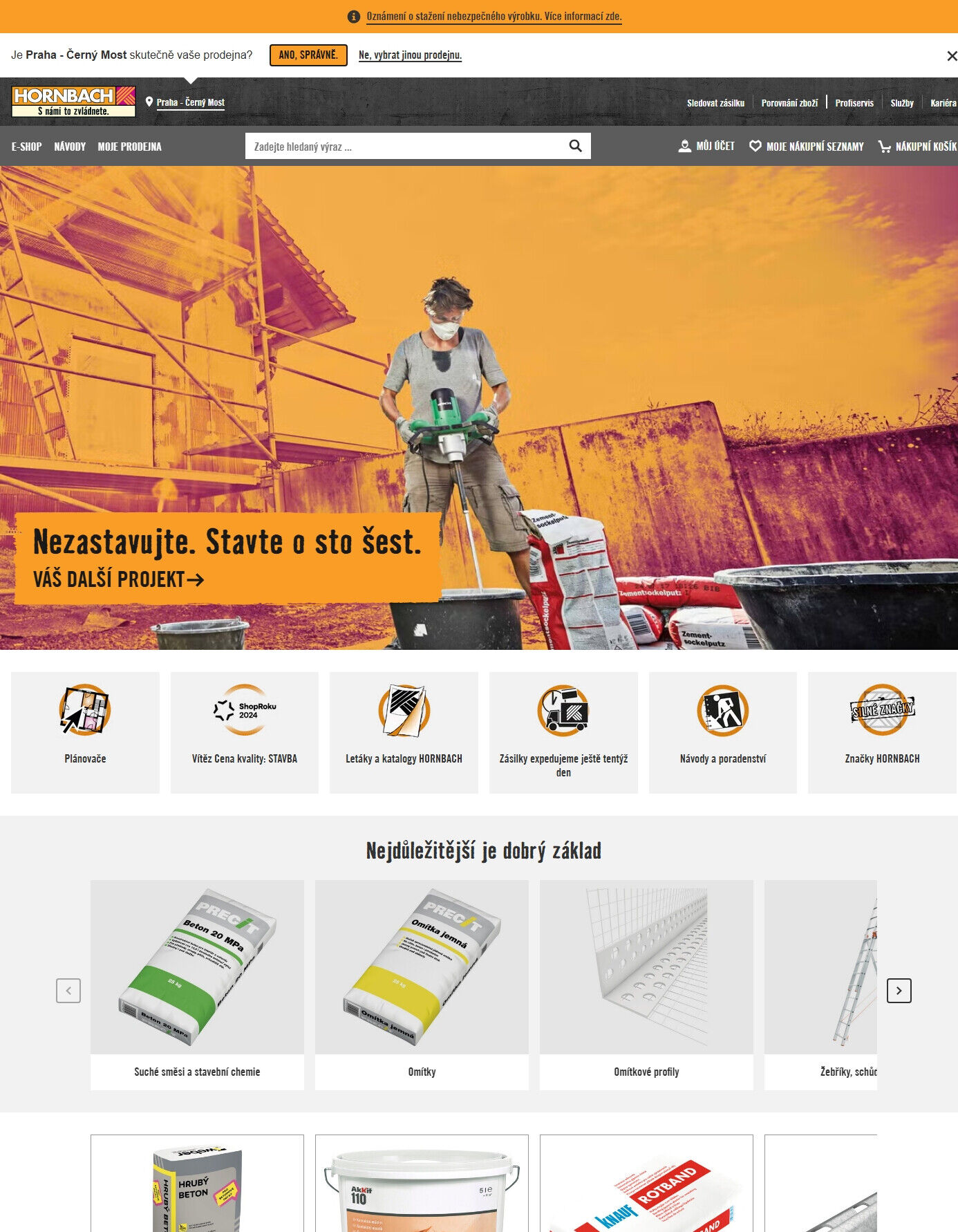 hornbach.cz Hornbach strana 1