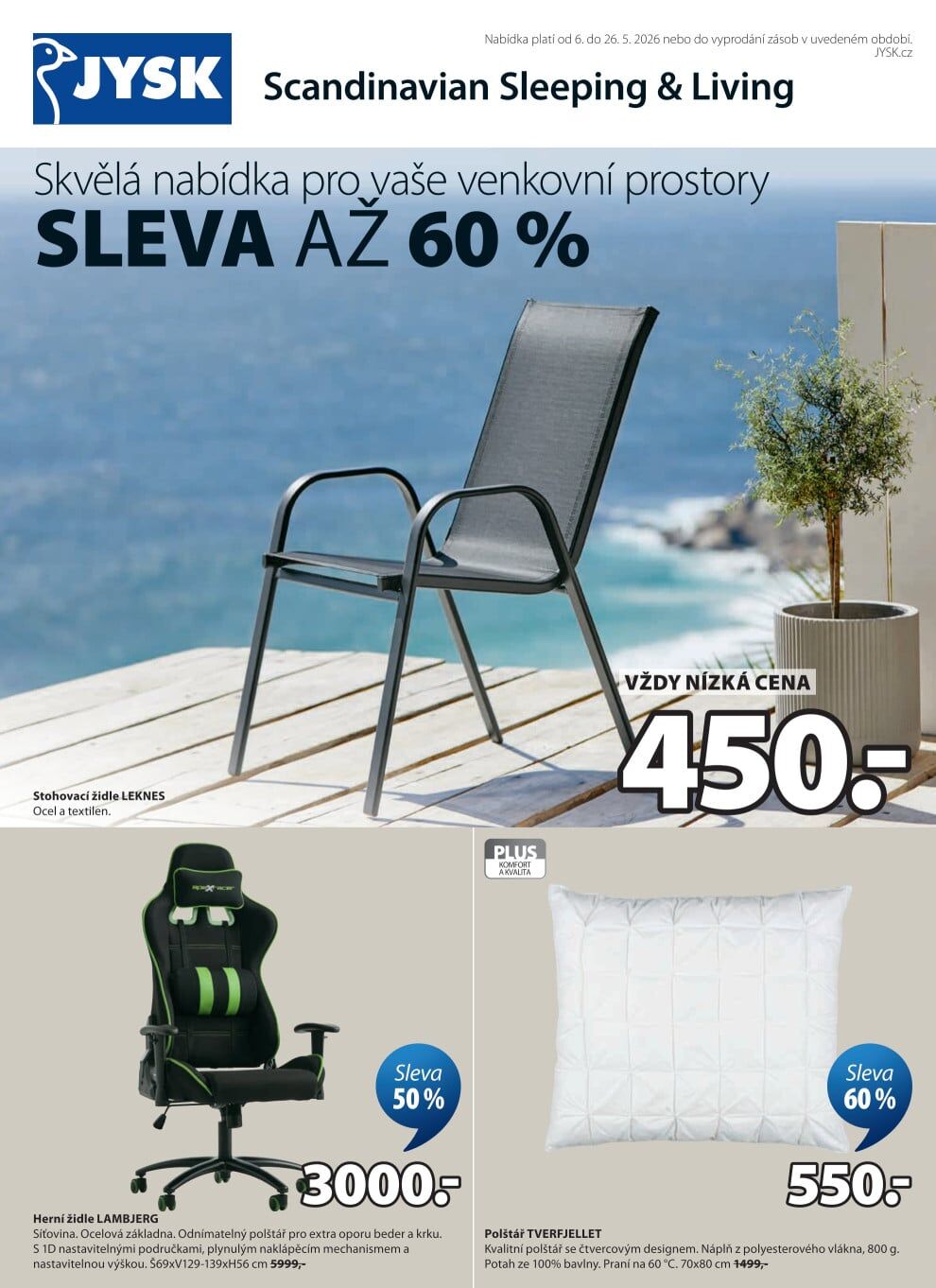 Jysk leták - Sleva až 60 % Jysk strana 1