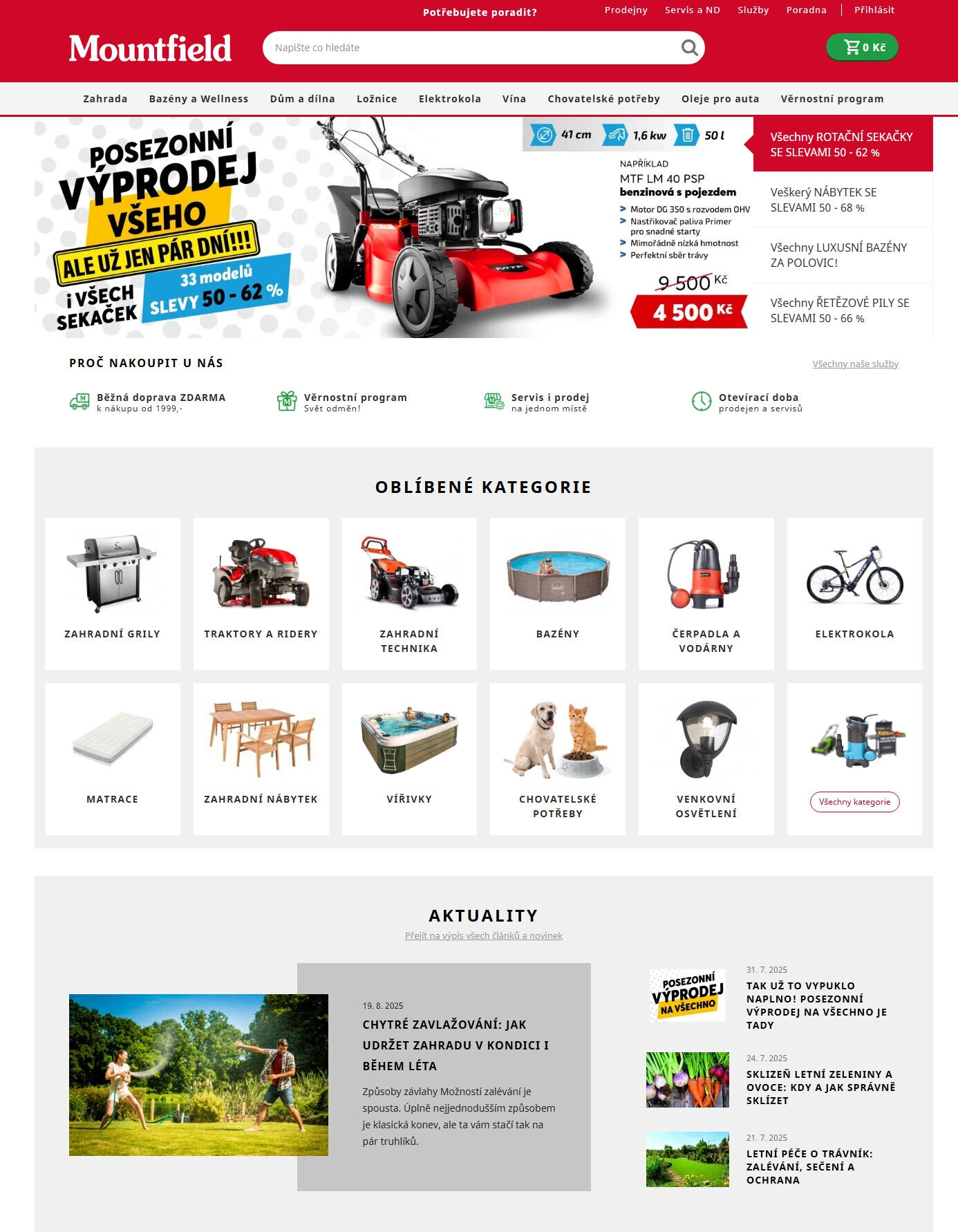 mountfield.cz Mountfield strana 1