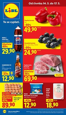 Leták Lidl Lidl leták od čtvrtka platný od 2026-05-14 do 2026-05-17