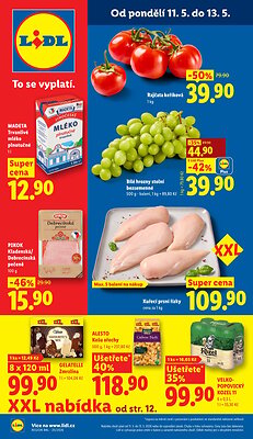 Leták Lidl Lidl leták od pondělí platný od 2026-05-11 do 2026-05-13